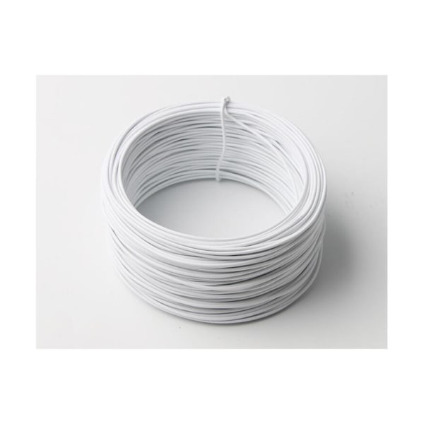 Svart och vit elektrozinkpläterad järnkärna bindtråd platt rund järntråd 0,55-1,2 mm bindtråd metall bindtråd (vit, platt, 0,75 mm, 60M)