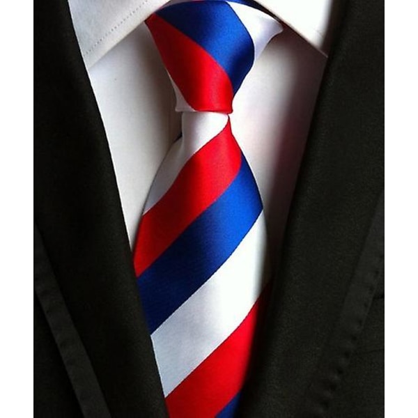 Nya klassiska 100 % siden herrslipsar Halsband 8 cm rutiga randiga slipsar för män Formella affärer Lyxiga bröllopsfest Slipsar Gravatas