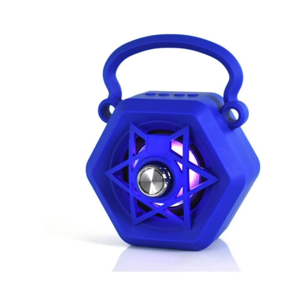 Trådlös Bluetooth högtalare med bärbart kort (blå)