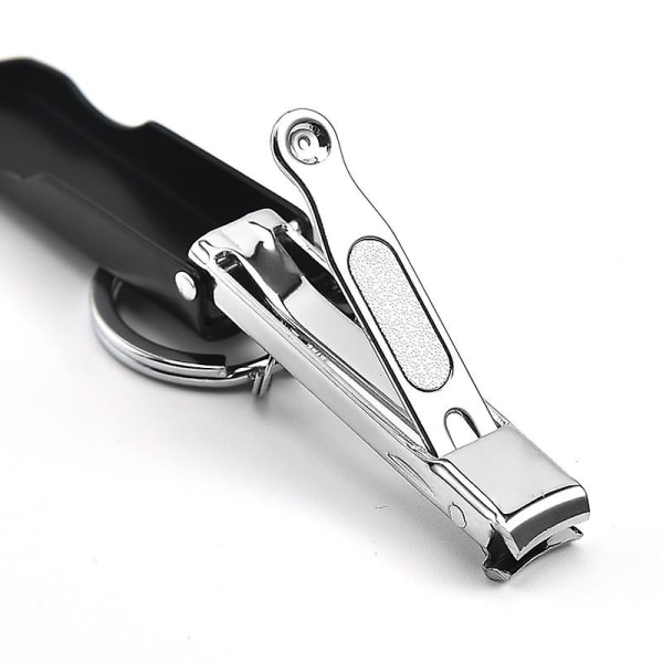 4st Ultratunna Nagelklippare Nyckelring Mini Vikbar Nagelklippare Wit