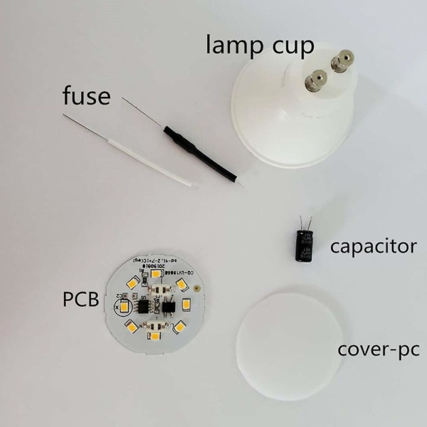 Gu10 Glödlampor Spotlights Bajonett Energisparande Vit Downlight 220v