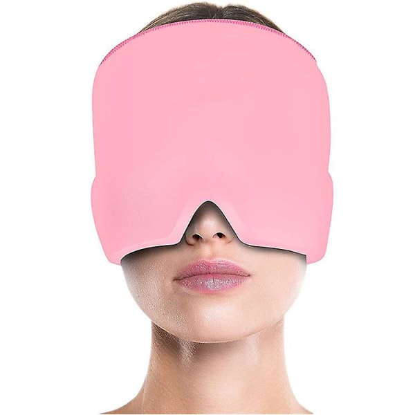 Stretchable Ice Pack Eye Mask Migrän Relief Hat Cold Therapy