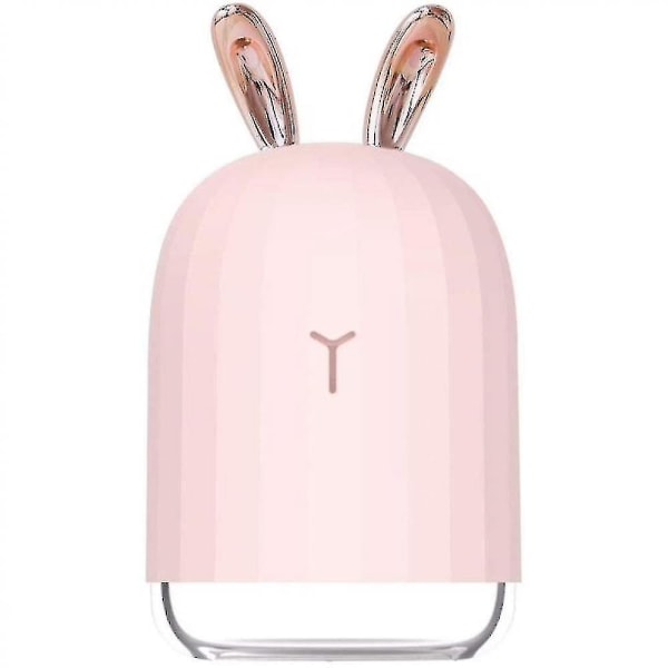 - USB Cool Mist luftfuktare med andningsljus, Mini Size Rendeer Luftfuktare (rosa Ra)