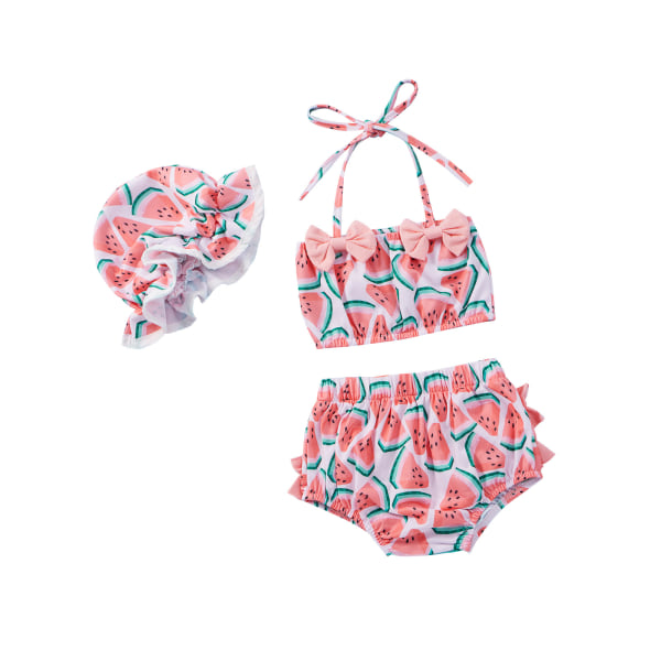 Baddräkt för toddler flickor Baby flickor baddräkt Bikini Set Baddräkt