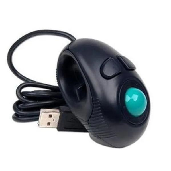 USB -mus med mini trådbunden styrkula i handen