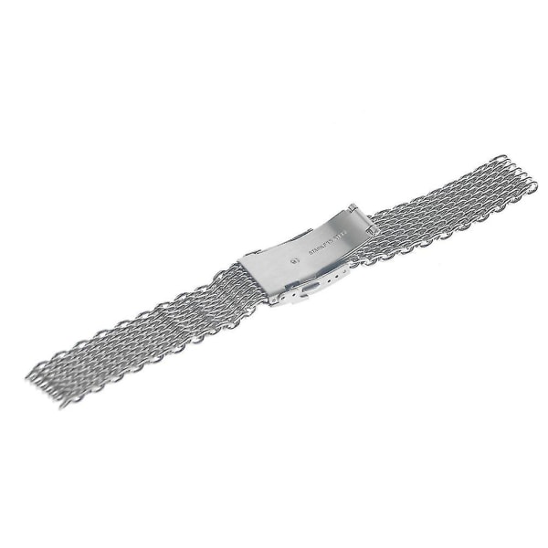 Rostfritt stål Shark Mesh Watch Band Tillbehör 18 20 22 24mm armband