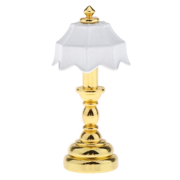 Baby House Mini Möbel Paraply Lamphållare Bordslampa Modell Leksak White