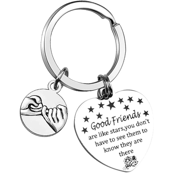 Bästa vänner Nyckelring, God vän är som stjärnor Nyckelring Vänskap Nyckelring Kvinnor Födelsedag Examen Presenter