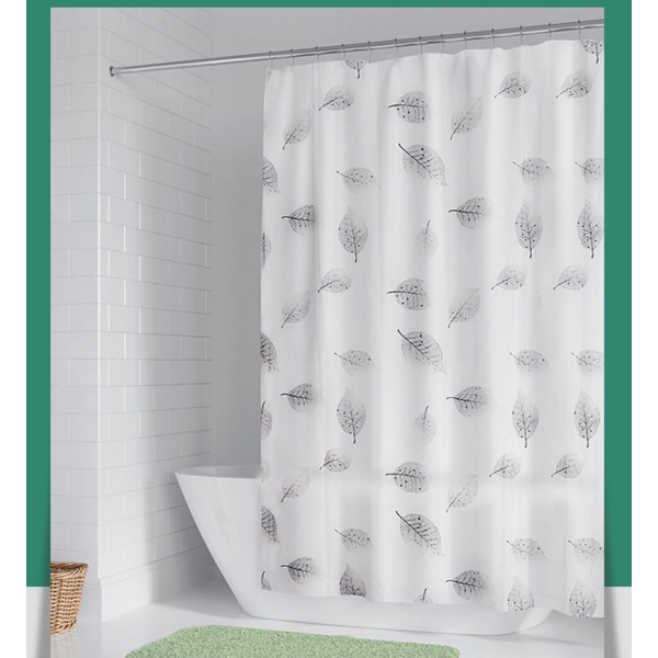 Vattentätt och mögelskyddat badrum PEVA duschdraperi hängande gardin badrum förtjockad genomskinlig duschdraperi