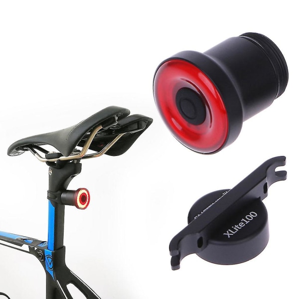 Cykelbakljus Bromslampa Intelligent Sensor USB Cykelvarning Mtb Bike