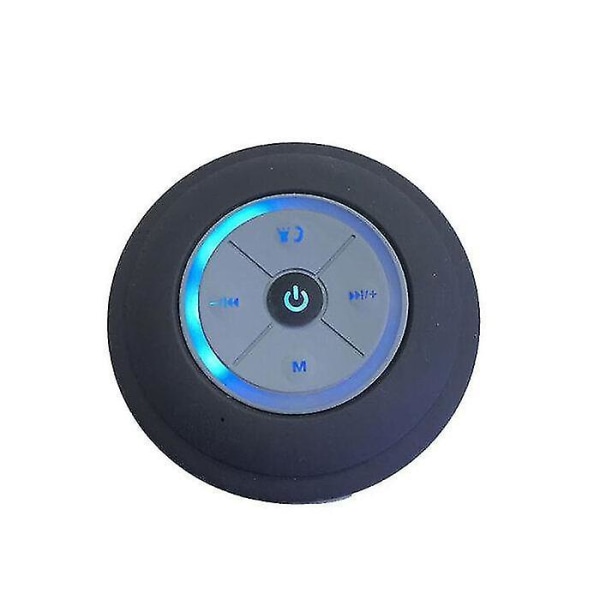 Trådlös Bluetooth Högtalare Vattentät Led FM Radio Subwoofer Bluetooth Kolumn TF Kort Sugkopp
