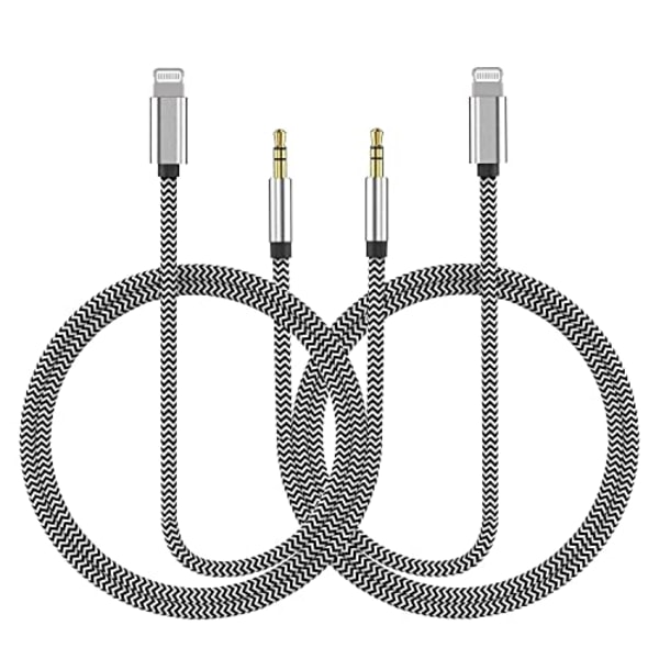 Aux-kabel för iPhone, Aux-ljudadapterkabel kompatibel med iPhone 14 13 12 11 XS XR X 8 7 6