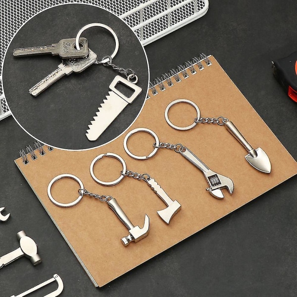 Bärbar skiftnyckel verktygsnyckelring Mini handverktyg metall skiftnyckel nyckelring verktyg modell