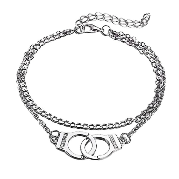 Silver Handbojor Anklet Par Beach Anklet Anklet Fashion Smycken silvery