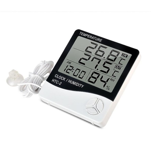 Digital LCD termohygrometer, växthus inomhustermometermonitor