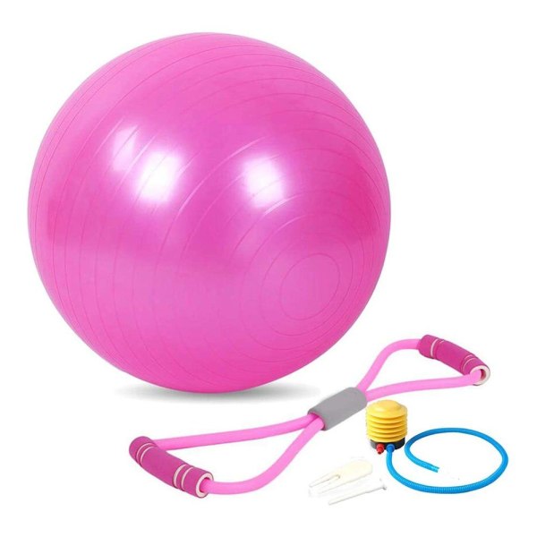 Balansboll 45 cm 8 ord dragrep åtta 8 ord rep Anti-burst träningsboll för stabilitet Fitness och yoga