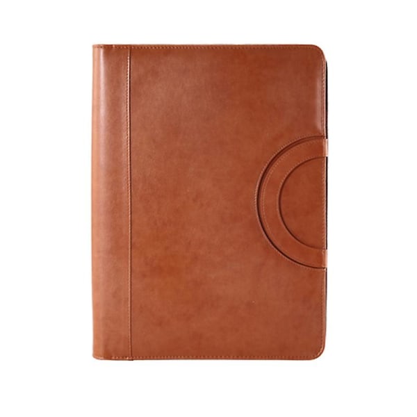 A4 Multifunktionell Folder Pu Läder Dragkedja för Notebook Business Travel