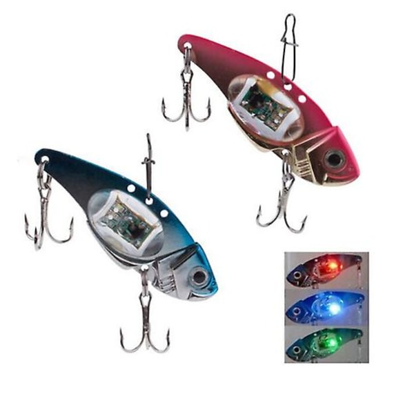 2st Vib 80mm 32g Flash Led Light Bait Fishing Lure Light Elektronisk fiskelampa