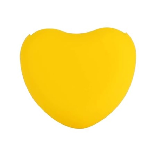 Silikonborstrengöringsmedel, hjärtform Silikonborstrengöringstillbehör (gul) yellow