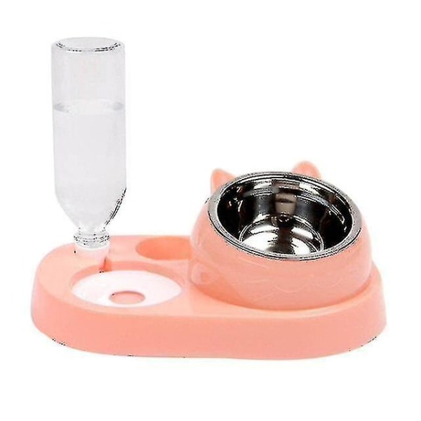 Katt Automatiska matare Vattenautomat Katt Hund Drickskål Hundar Matare Djurprodukter Hund (rosa)