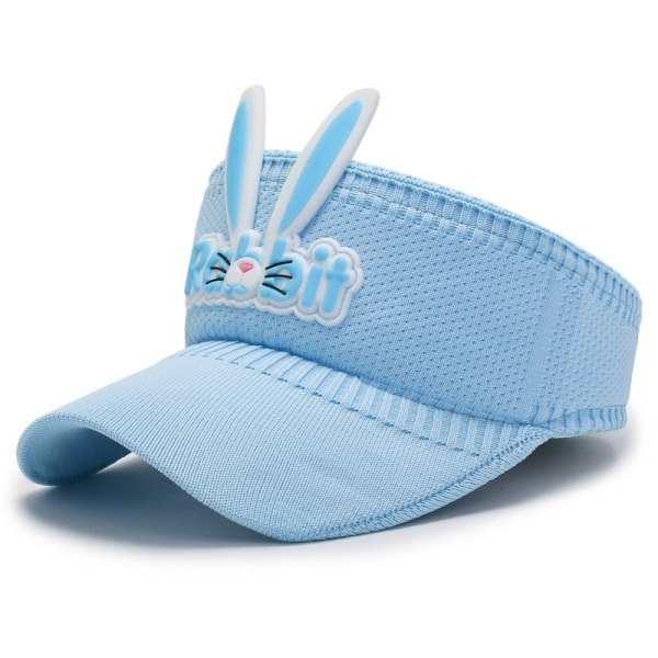 Barns solhatt tom topp kanin solhatt sommar tjej solhatt baby anktunga söt anti-ultraviolett hatt blue