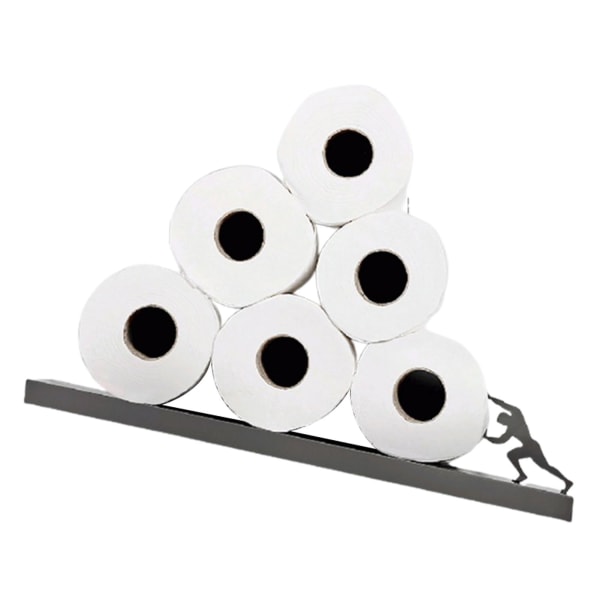 Toalettpappershållare Creative rostfritt stål förvaringsställ för badrumspapper