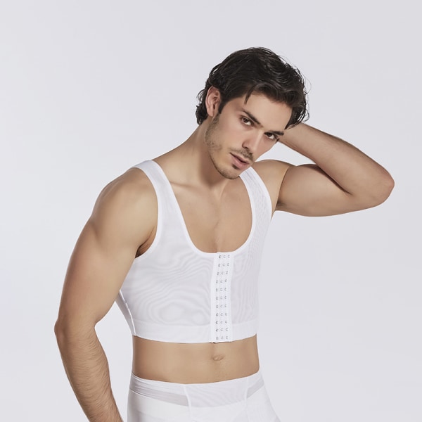Mäns plastbröstskydd tight korsett platt bröstbandage tight forma underkläder