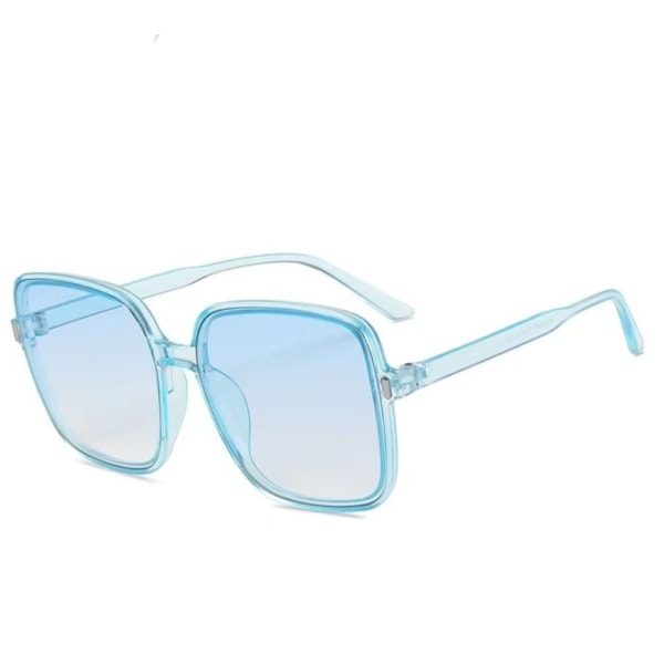 Damen-Sonnenbrille, Pilotenbrille, Partybrille, große quadratische Linse, UV-Schutzbrille, Retro-Sonnenbrille mit kräftigem Farbverlauf