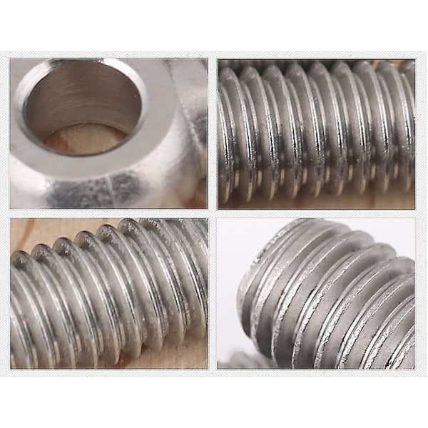 304 rostfritt stål svetsade slutna ringar M8 80 mm skruvstång Ögonskruvar, 3 st