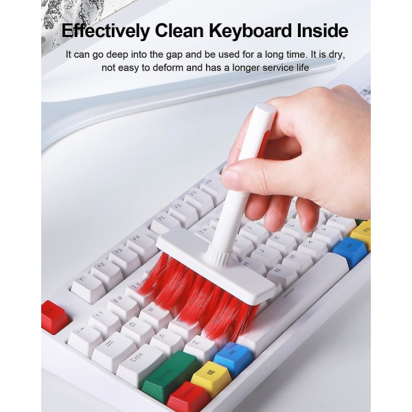 Clean Soft Brush Keyboard Cleaner 5 i 1 multifunktionellt datorrengöringsverktyg