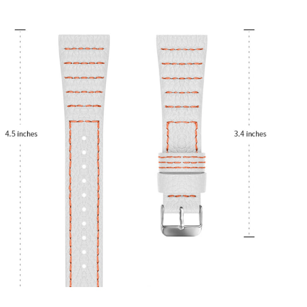 Smart watch sportversion läder vågig linje high-end single lap watch armband