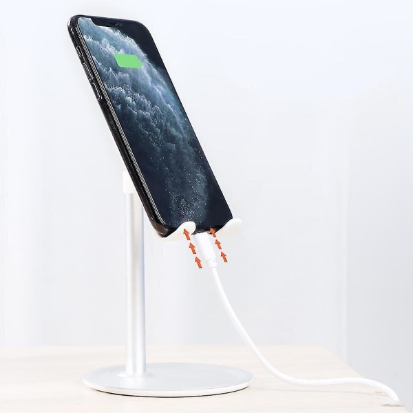 2st aluminiumlegering Bordstelefonhållare Tablettställ för iPad Smart Phone