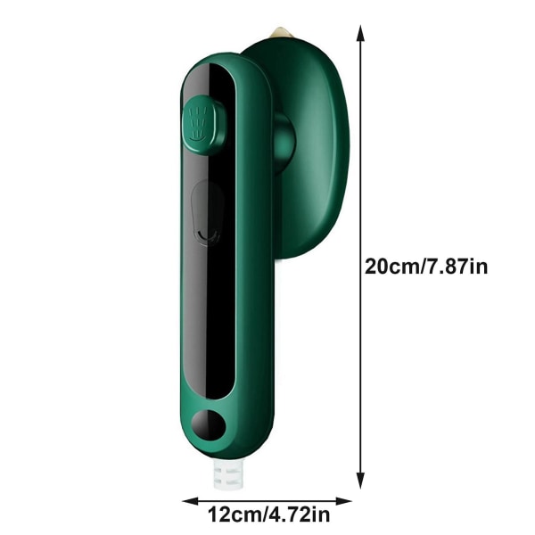 Mini handhållen miniatyr ångstrykmaskin ånghängande strykmaskin kläder kläder strykning bärbar green