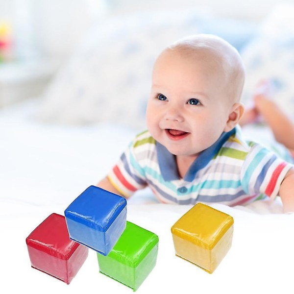 Mjuka tärningar för barn inlärningsleksaker Baby Kasta tärningar med genomskinliga fickor Tidiga inlärningsleksaker