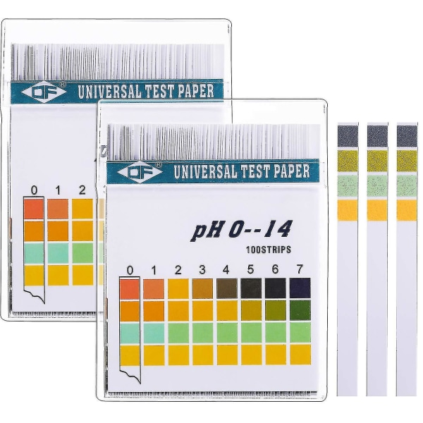 Universal Ph-testremsor papper, Ph-mätare Full Range, 0-14ph och Alkaline Acid Body Ph-nivå, 2 lådor