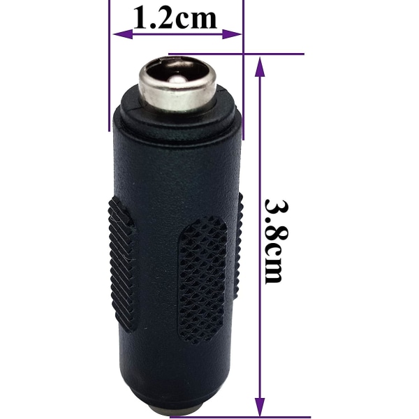 Dc 5,5 mm X 2,1 mm power , fat Power Dc 2,1 mm X 5,5 mm hona till hona kontaktkoppling