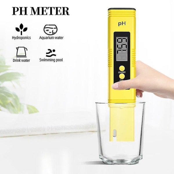 Digital Ph Meter High Precision LCD Aquarium Water Acid Ph Tester Pool Analyzer Hfmqv