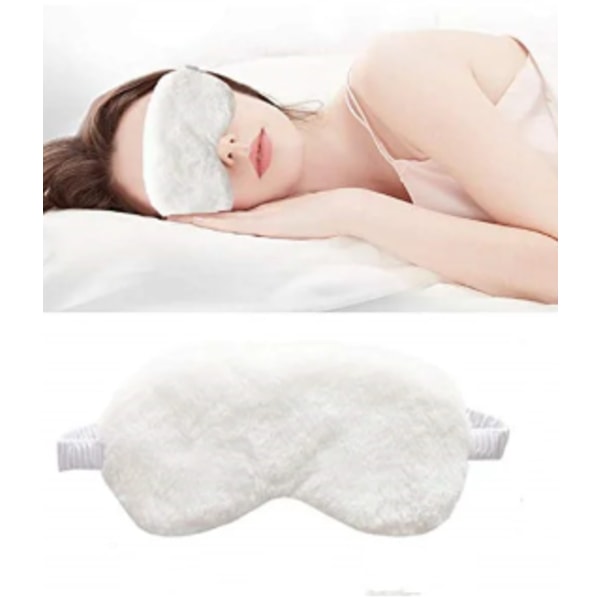 Ögonskyddsögonmask i ren färg imiterat silke lunchrast skuggning bekväm andningsbar sömn plysch ögonmask
