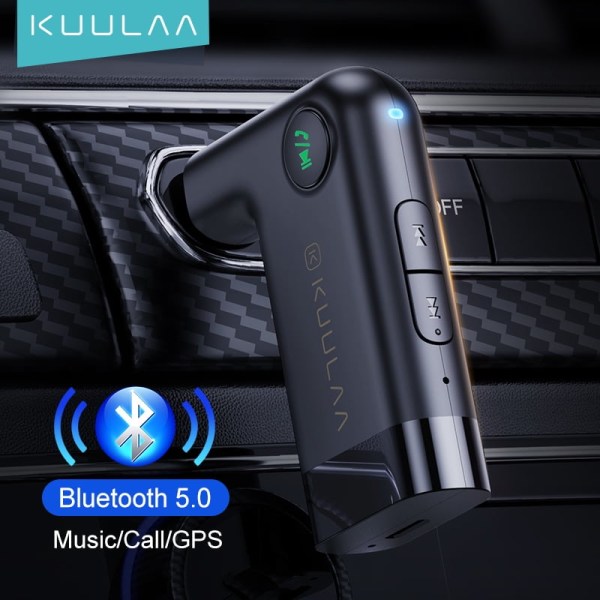 Bil Bluetooth 5.0 handsfree trådlös bil Aux Bluetooth ljudmottagare