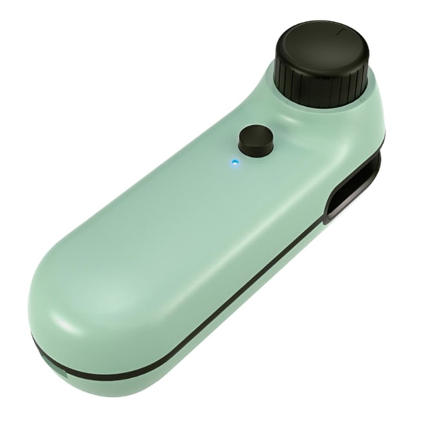 Hand Pressure Mini Sealer Portable USB Rechargeable Heat Snack Bag Sealer green