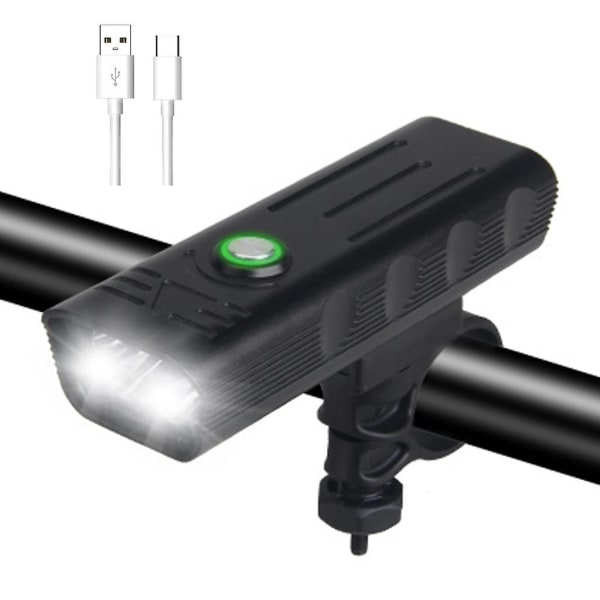 2/3/5 LEDs Cykel Front För Head Light USB Uppladdningsbar Mtb Bike Safety Flashli