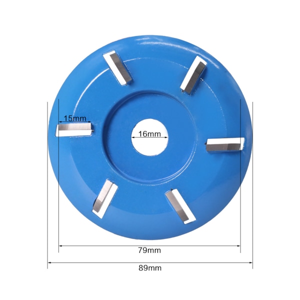 90 mm 6-tands power , träsnideri Träturbin för 16 mm öppningsvinkelslip