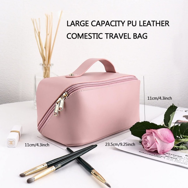 Stor kapacitet kosmetisk väska Rese kosmetisk väska förvaringsväska