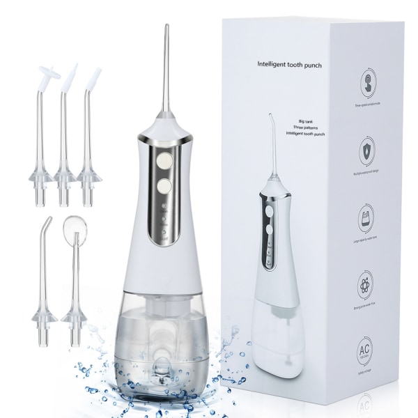 3-växlad tandsköljare elektrisk oral skurmaskin vatten tandtråd bärbar tandrengörare för hemmet tandrengöringsinstrument