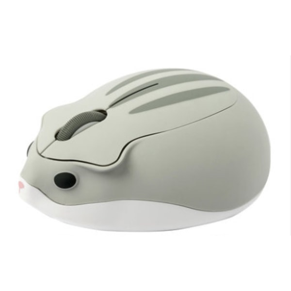 Söt hamsterformad mini tyst ergonomisk design liten bärbar mus grey