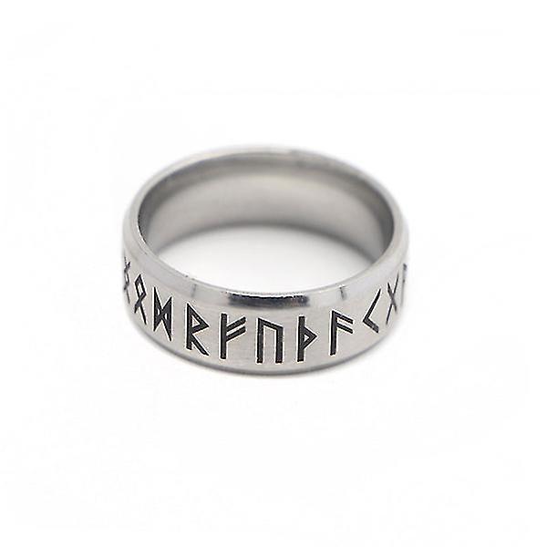 Viking Rune Ring Nordic Rune Mythology Viking Smycken Ring silver 9