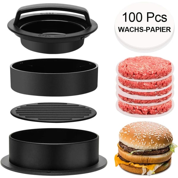 hamburgerpress ， 3 i 1 set - Burger Patty Press
