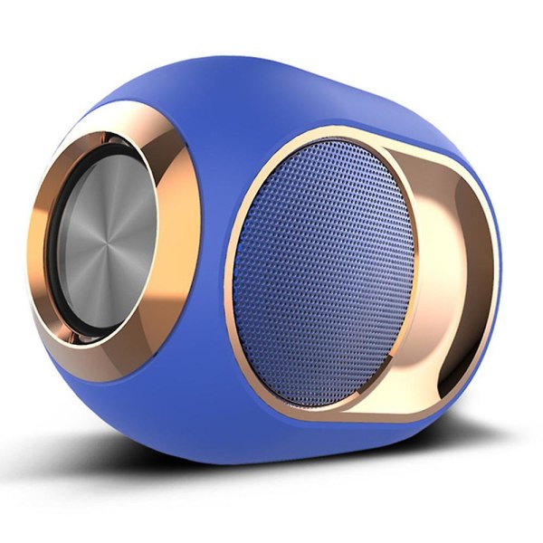 trådlös högtalare stereo bluetooth högtalare spelare subwoofer blue