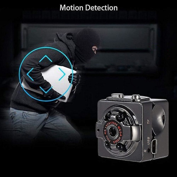 Mini HD-kamera Barnvakt Sportkamera Liten videokamera Videoinspelare Sportkamera Mini Night Vision-kamera (svart)