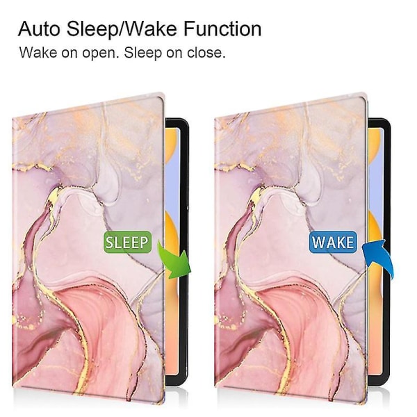 Ipad 9:e cover, kroppsskyddande case , med vakna/sömnfunktion för Ipad 10,2 tum (rosa)
